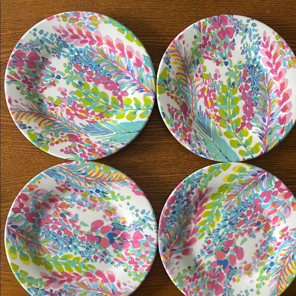 Lilly Pulitzer Vibrant Pink and Blue Dinnerware Collection